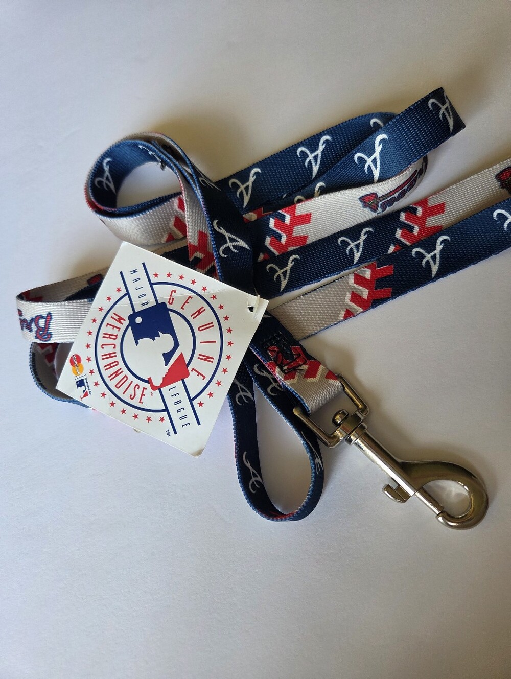 Atlanta Braves Dog Leash MLB HUNTER Baseball NWT Blue Red Tomahawk Logo - Picture 3 of 5